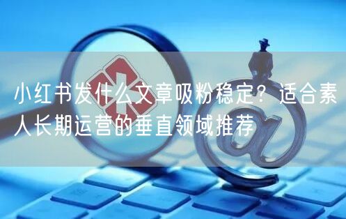 小红书发什么文章吸粉稳定？适合素人长期运营的垂直领域推荐
