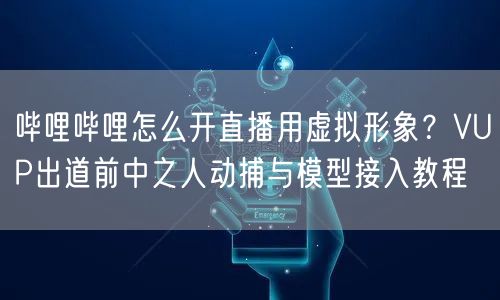 哔哩哔哩怎么开直播用虚拟形象？VUP出道前中之人动捕与模型接入教程